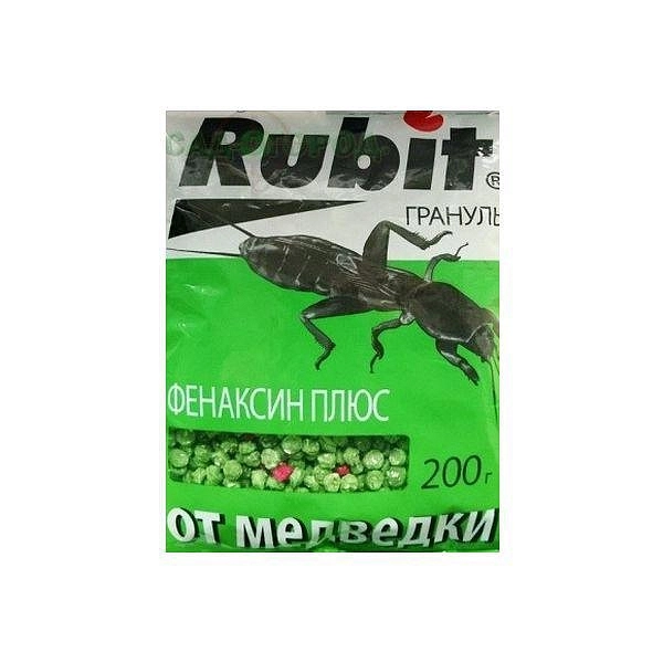 Инсектицид Рубит Рофатокс гранулированная готовая приманка  для защиты от медведки и провол.200г