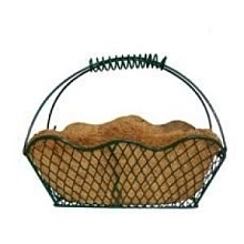 Корзина с ручкой прямоугольная с кокосовым вкладышем WB20-40