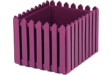 Кашпо ЛАРДО квадратное лиловое