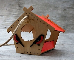 Кормушка ручная роспись