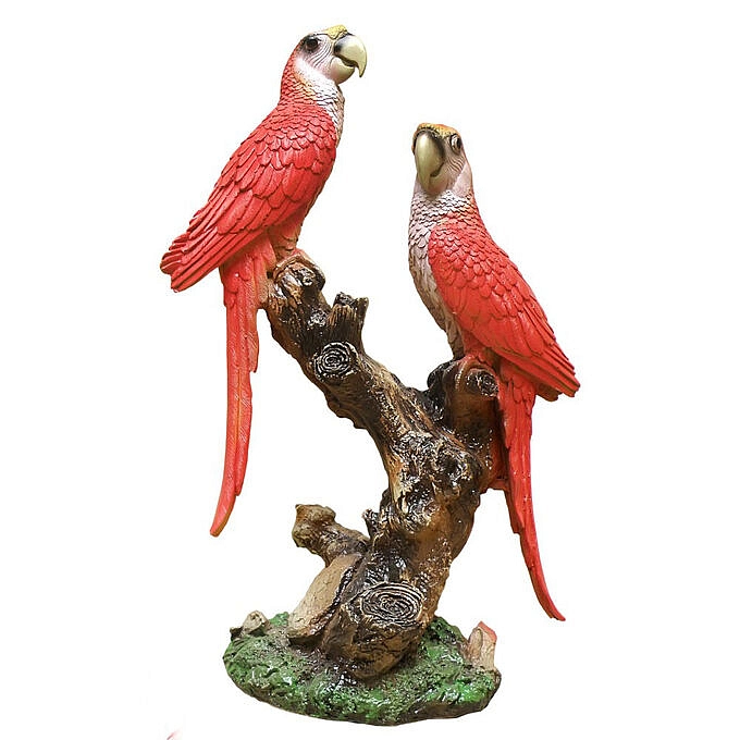Фигура садовая Попугаи на ветке F 01067 (Айронкр)