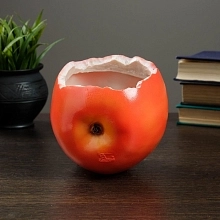 Шамот Кашпо Яблоко керамика 