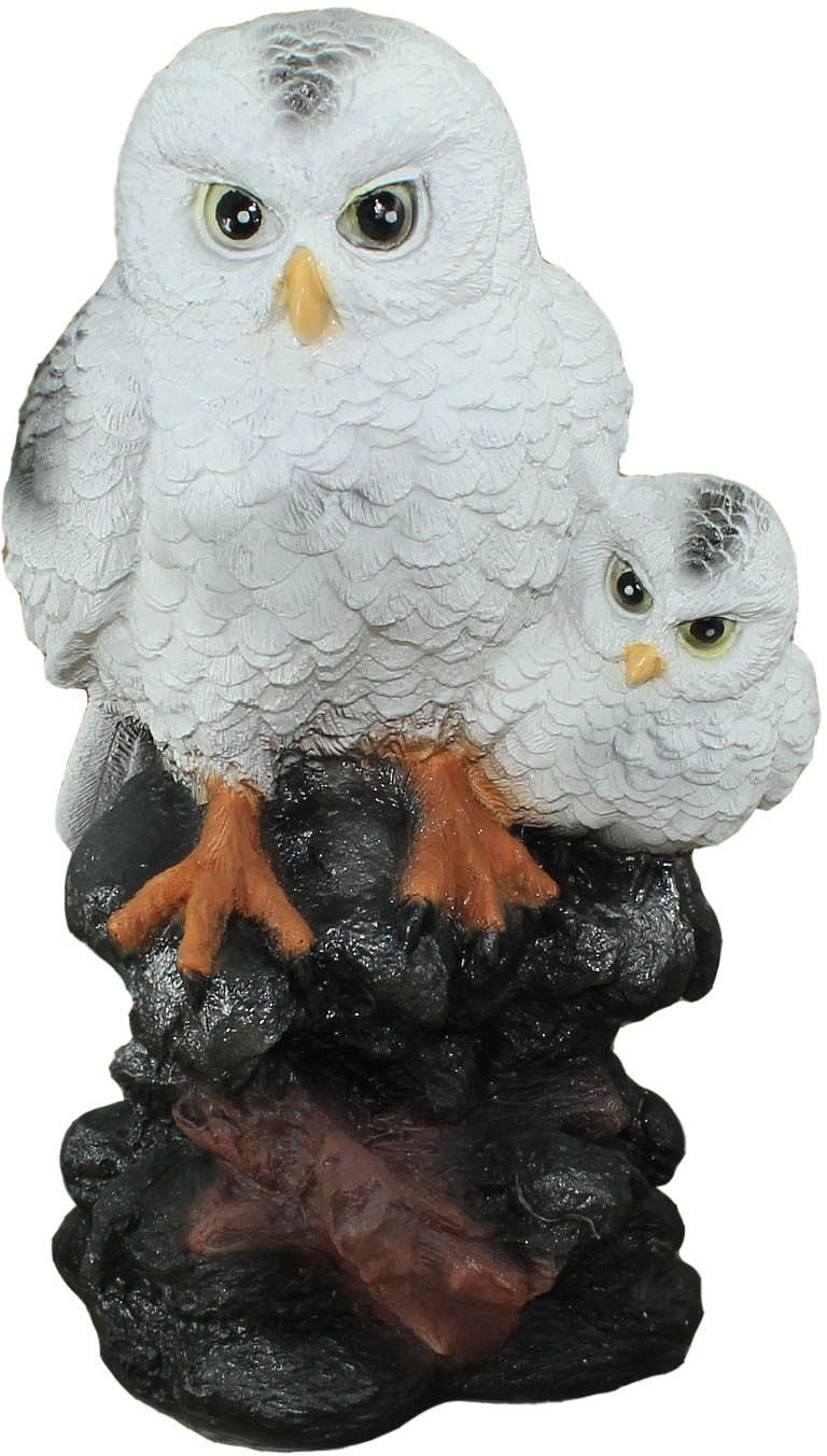 Фигура садовая Совы полярные две