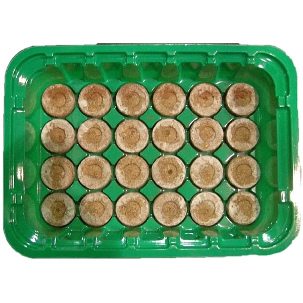 Парник с торфяными таблетками Крепыш 14 ячеек