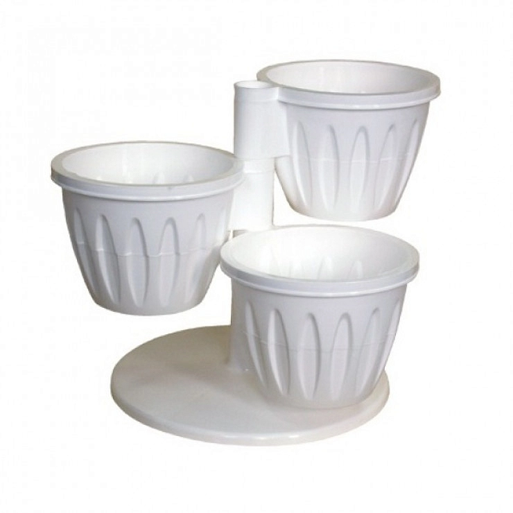 Кашпо каскад ДЖЕТПЛАСТ пластик d -10см V -0,7л