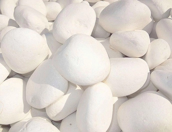 Галька мраморная белая (50кг)	 Галька мраморная белая (50кг)