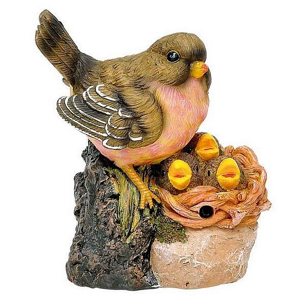 Фигура садовая Гнездо с птичками