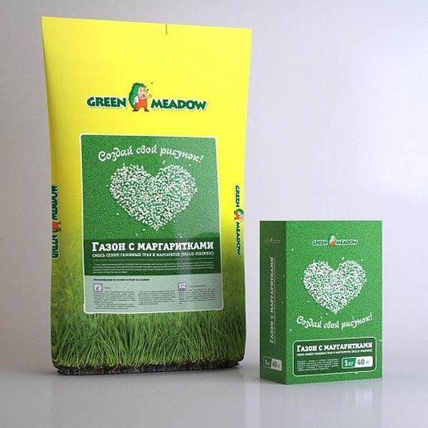 Газон с маргаритками 1кг