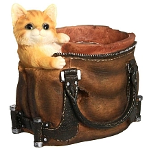 Кашпо Сумка с котенком НР08050-1