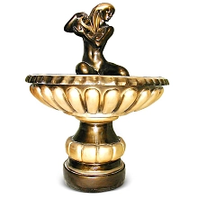 Фонтан Девушка в чаше средний F03079 (Айронкр) 