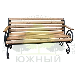 Скамья садовая Эвелина с подлокотниками