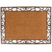 Циновка придверная чугунная с кокос волок 74*55 LH 48