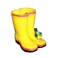 Кашпо Сапоги с птичкой Н-18см JNК 051