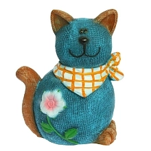 Фигура садовая Кошка Джинсовая 