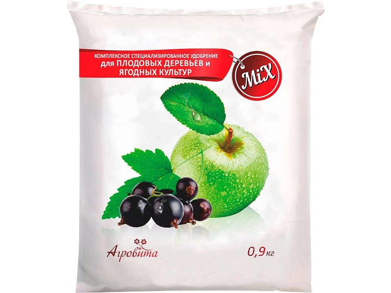 Удобрение Агровита минеральное сухое для плодовых и ягодных культур 0,9кг