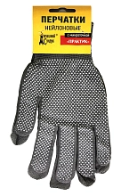 Перчатки защитные Практик нейлоновые с микроточкой 