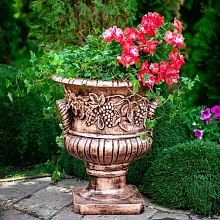 Фигура садовая Ваза Виноградная лоза FS03054 (Айронкр)