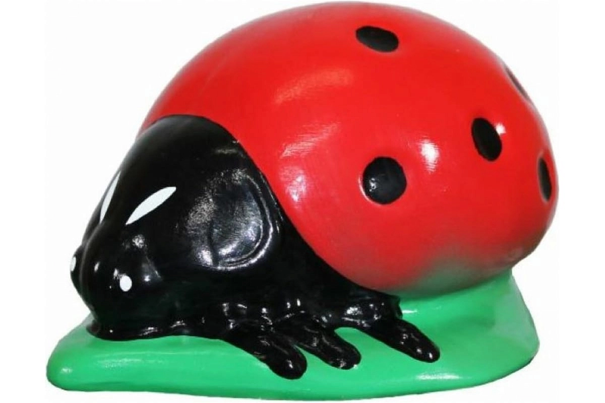 Фигура садовая Камень с божьей коровкой К001