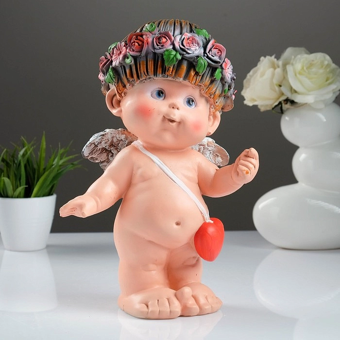 Фигура садовая Ангел "Прелесть 1" стоящий АФ 0378