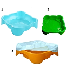 Песочница квадратная с покрытием (Мебельторг)