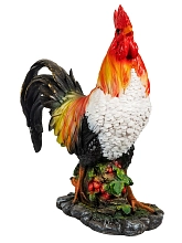 Фигура садовая Петух на бочке с ягодами АФ00724