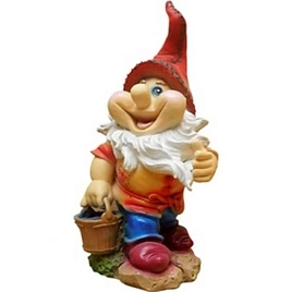 Гном с ведром F03140