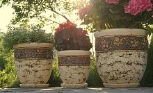 Шамот Сирень набор горшков