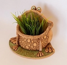 Шамот Кашпо Лягушка 