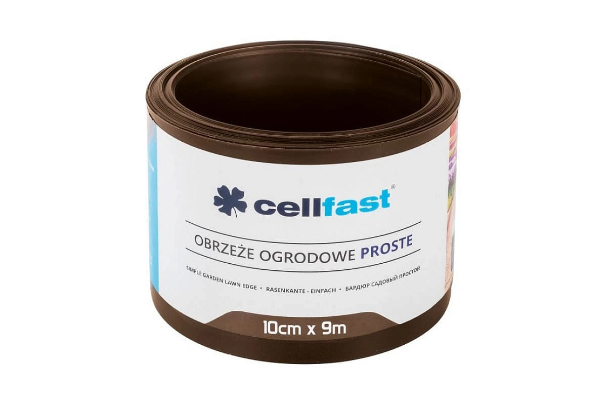 Бордюрная лента 10х9 коричневая CELLFAST 30-211Н