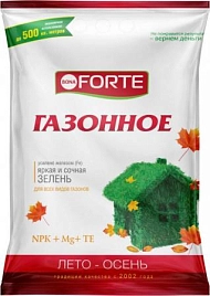 Газонное удобрение Bona Forte удобрение с микроэлементами Осеннее