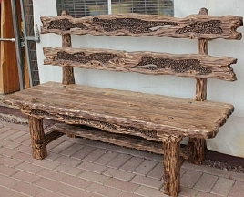 Скамья из массива сосны