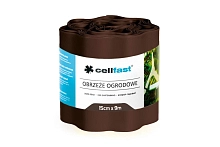 Бордюрная лента 15х9 коричневая гофра CELLFAST 30-012Н