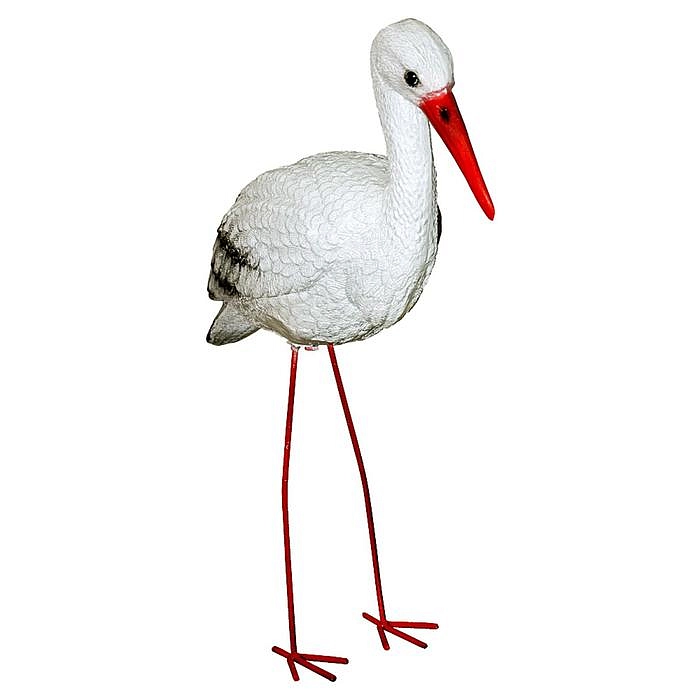 Фигура садовая Аист (жел.ноги) F01185M (Айронкр)