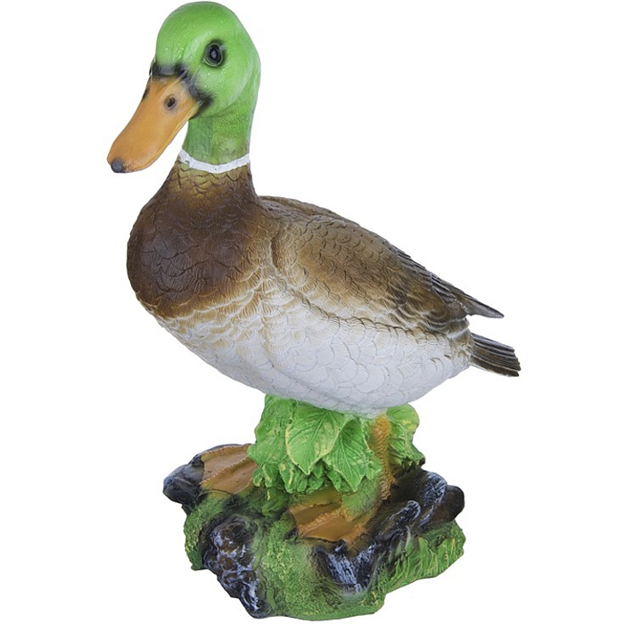 Фигура садовая Утка на цветочках