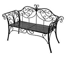 Скамья кованая шириной 1,2м