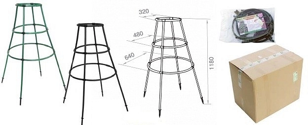 Кустодержатель Пирамида (зел)/(черн)