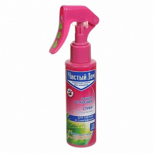 Инсектицид Чистый дом спрей от клещей 100мл