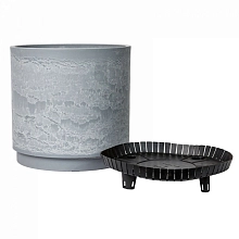 Горшок круглый 10л СВЕТЛО СЕРЫЙ
