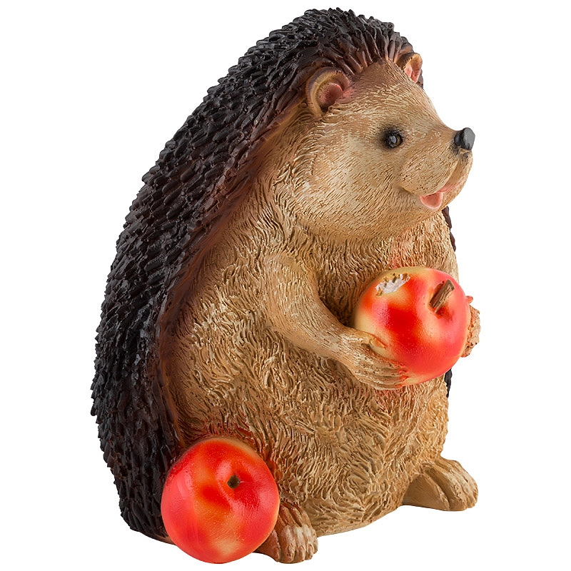 Фигура садовая Ежик с 2-мя яблоками H-18