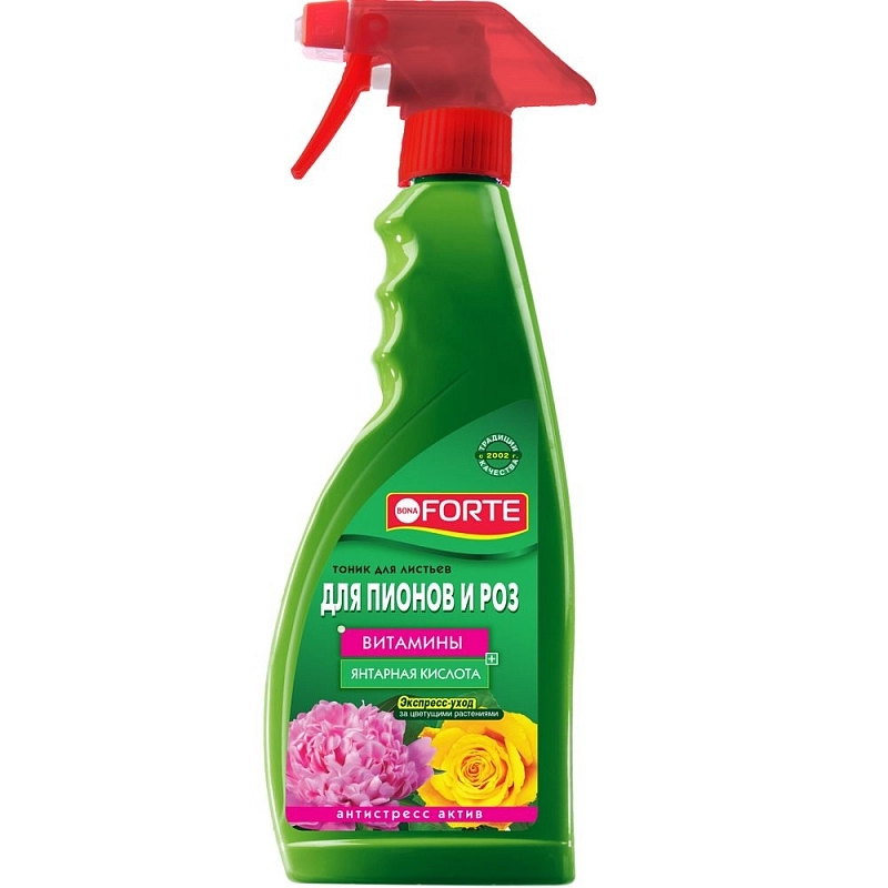 Удобрение цветочное Bona Forte для роз,пионов и цветущих растений ТОНИК 500мл