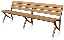 Скамья Дворовая со спинкой