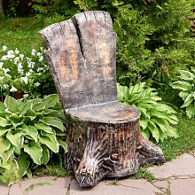 Фигура садовая Кресло пень мал U08166 (Айронкр)