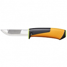 Нож для тяжелых работ с точилкой Fiskars 1023619