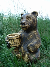 Шамот Медведь садовая фигура 