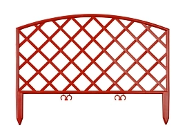 Забор декоративный Плетенка коричневый																							