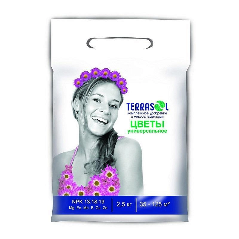 Удобрение цветочное минеральное Terrasol Цветы 2,5кг