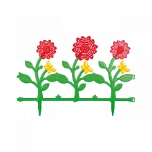 Забор декоративный Альтернатива Цветник №3 Н-36см 6 секций