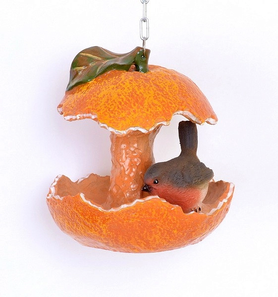 Кормушка Апельсин с птичкой