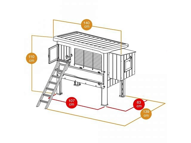 Домик для кур HAPPY FARM