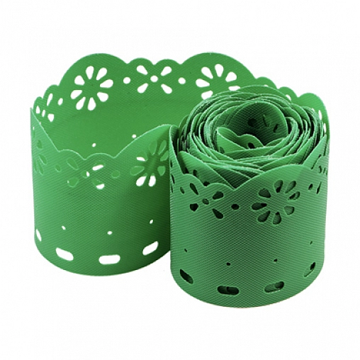 Бордюрная лента фигурная салатовая 20х9